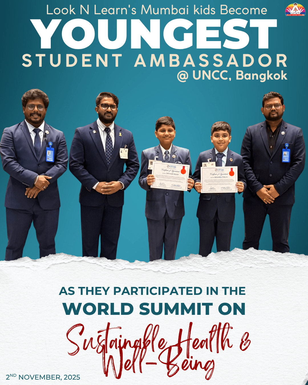 Youngest Ambassadors At UNCC, Bangkok